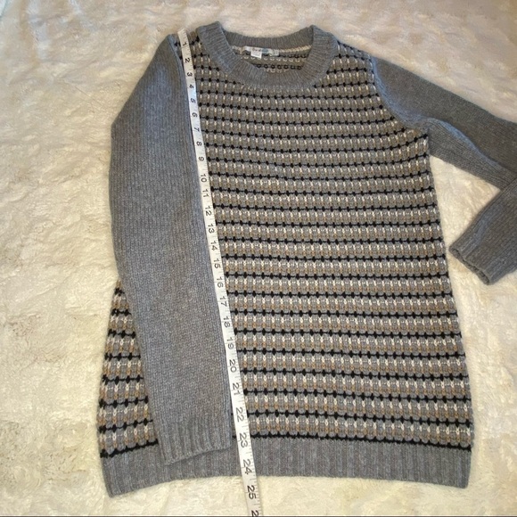 Boden Sz 4 Stripy Stitch Jumper (WK910) Grey Sweater - Picture 6 of 8